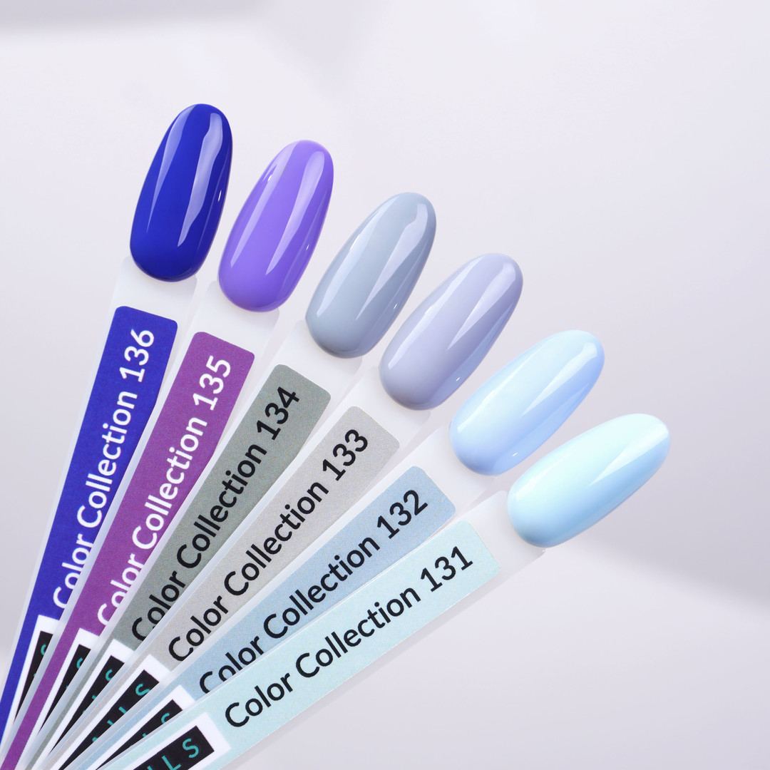 Kira Nails gel varnish No. 134 (violet-gray, enamel), 6 ml