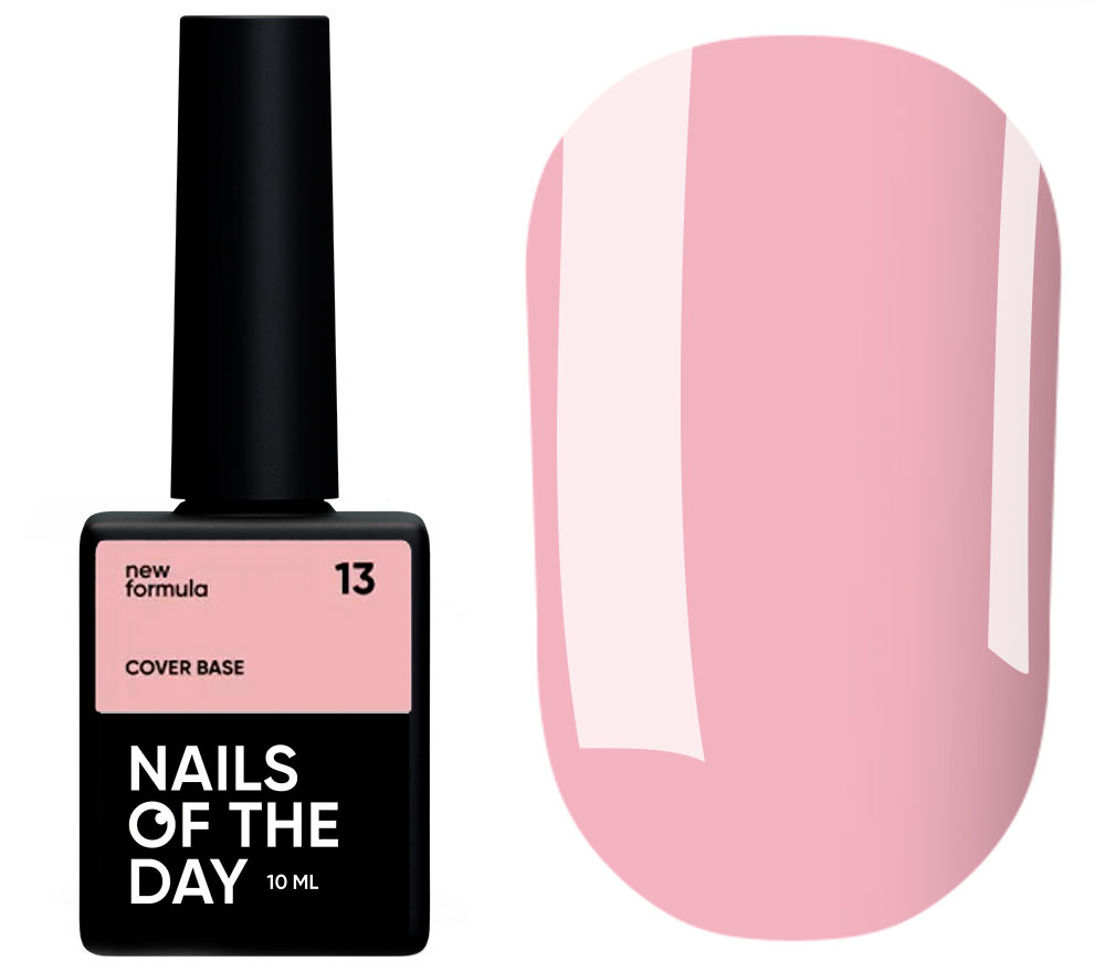 Nails Of The Day База для нігтів Cover base 13 (рожевий нюд), 10 мл Nails Of The Day База для нігтів Cover base 13 (рожевий нюд), 10 мл