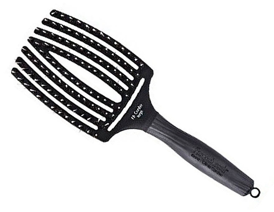 Olivia Garden massage brush with natural bristles Finger Brush Combo Large