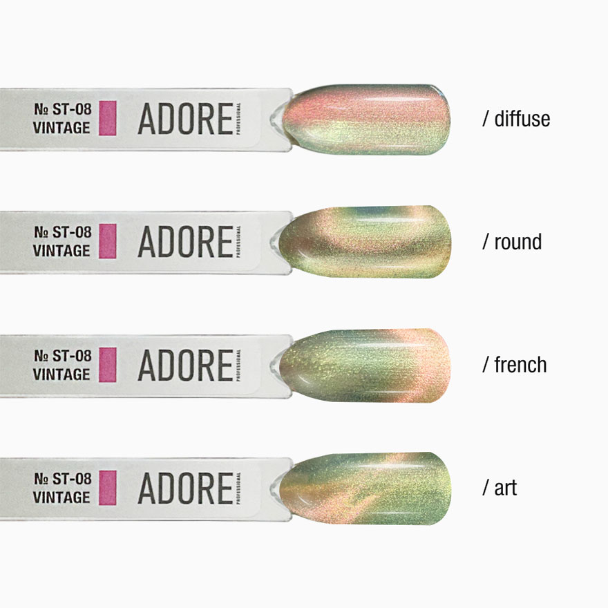 ADORE Gel Polish Гель-лак Cat’s eye St-08, 12 мл