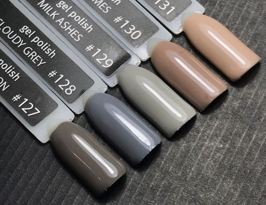 NUB 127 Liquid Beton gel varnish (gray-green, enamel), 8 ml
