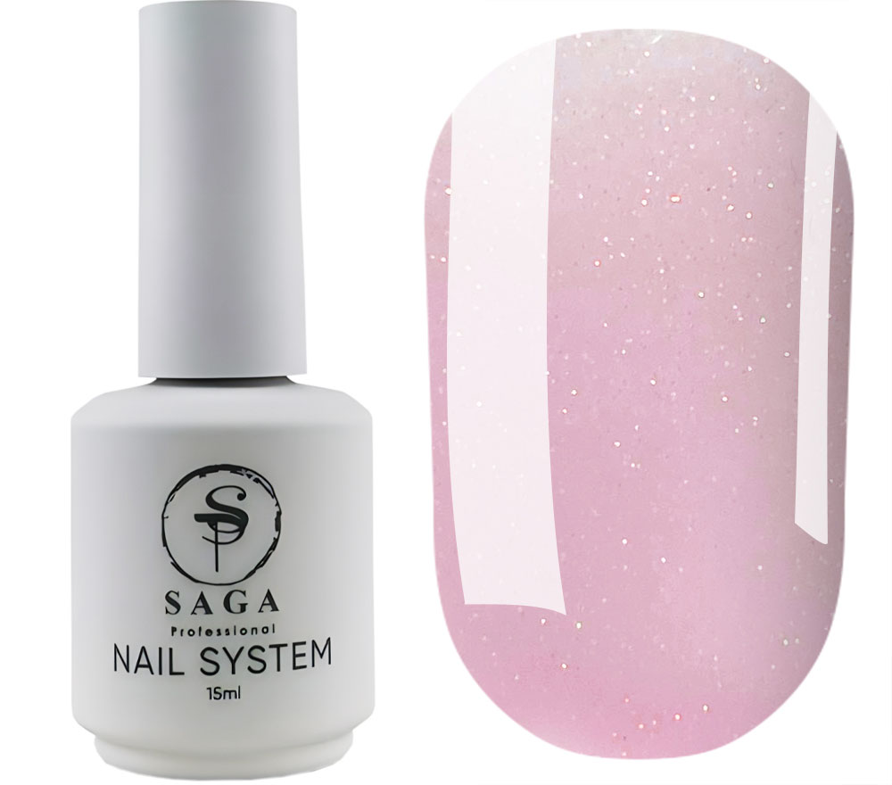 SAGA professional LIQUID GEL 21 (ярко-розовый с микроблеском), 15 мл SAGA professional LIQUID GEL 21 (ярко-розовый с микроблеском), 15 мл