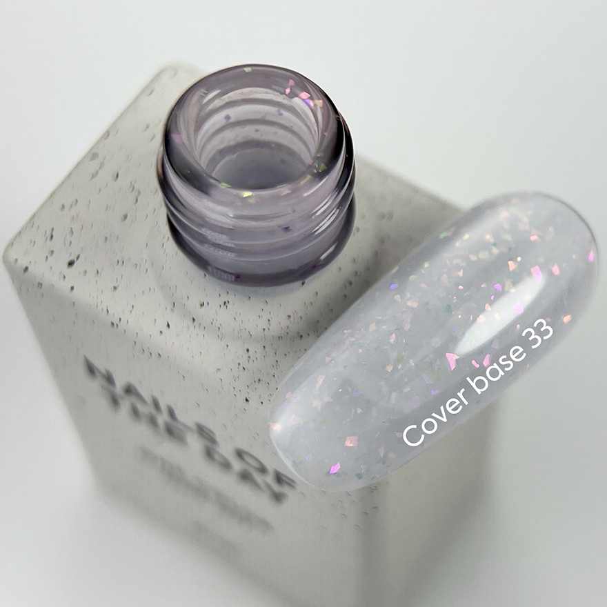 Nails Of The Day Cover base milk No. 05 (milk base with rye shimmer), 10 ml