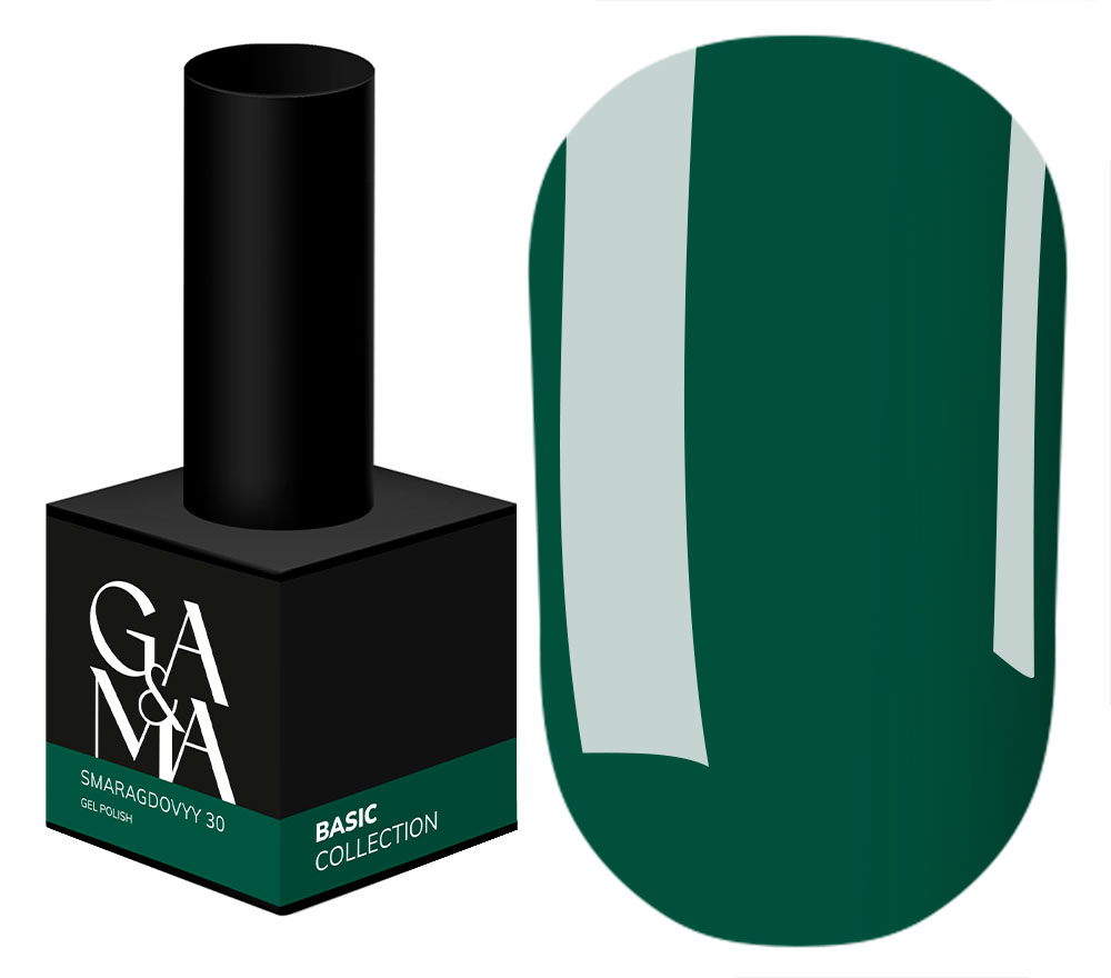 GA&MA Gel polish Basic collection 030 smaragdovyy, 10 ml