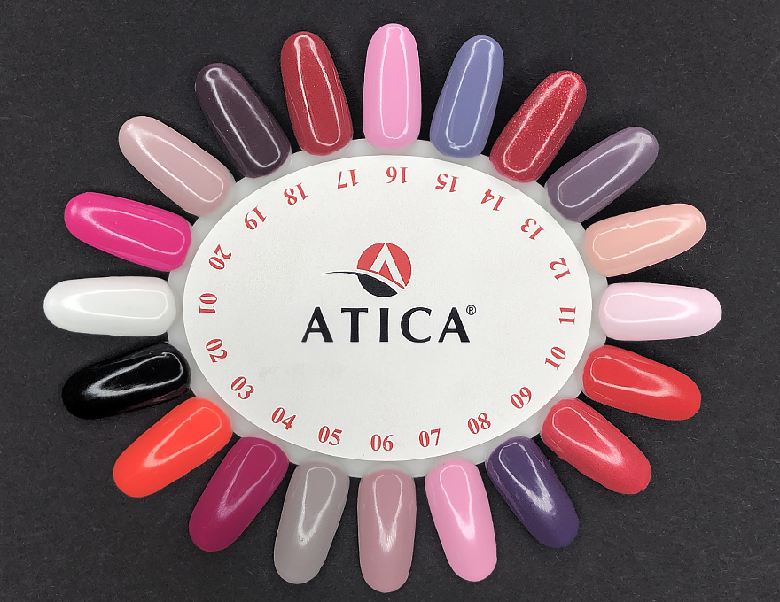 Atica Berry Bossy GPM13 gel-varnish (violet-gray, enamel), 7.5 ml