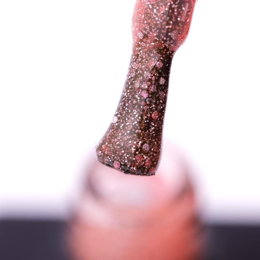Nails Of The Day Base Reflective No. 08 (peach with silver and pink shimmer, reflective), 10 ml Nails Of The Day Base Reflective No. 08 (peach with silver and pink shimmer, reflective), 10 ml