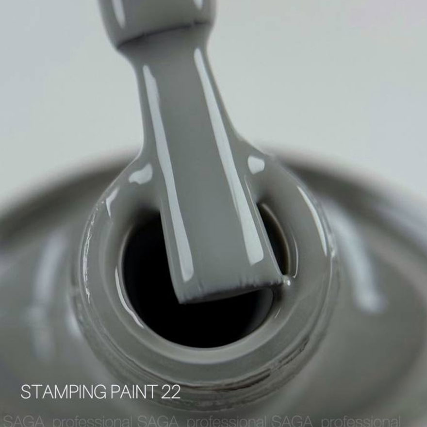 SAGA professional varnish stamping paint 22 light gray, 8 ml
