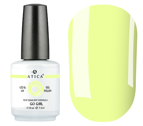Atica GPM225 Go Girl gel-varnish (light lime, enamel), 7.5 ml