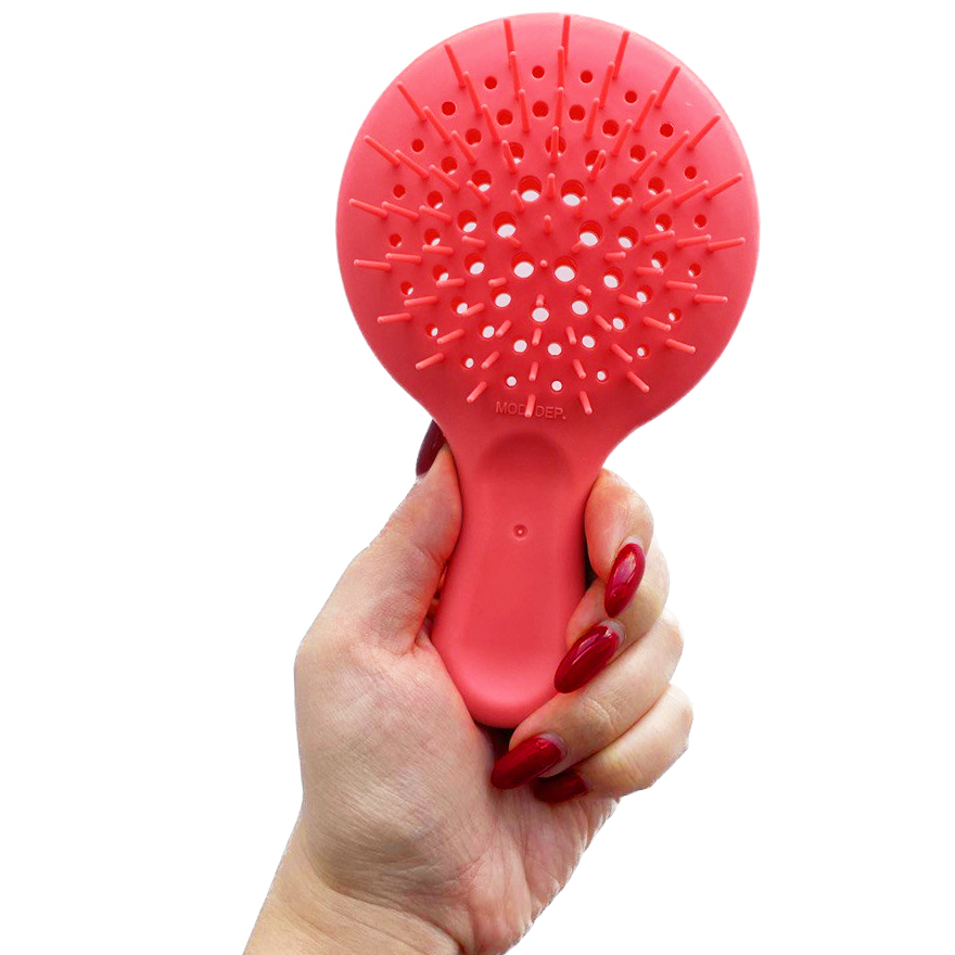 Janeke Mini Superbrush Neon Pink Hairbrush