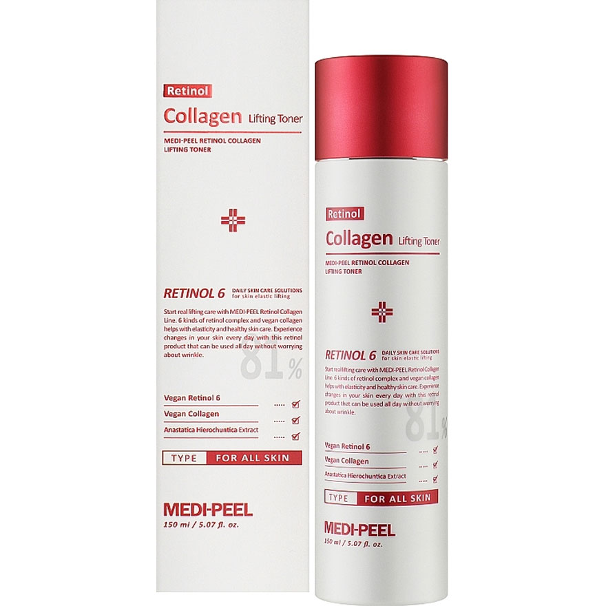 MEDI-PEEL Тонер для лица с ретинолом и коллагеном Retinol Collagen Lifting Toner, 150 мл