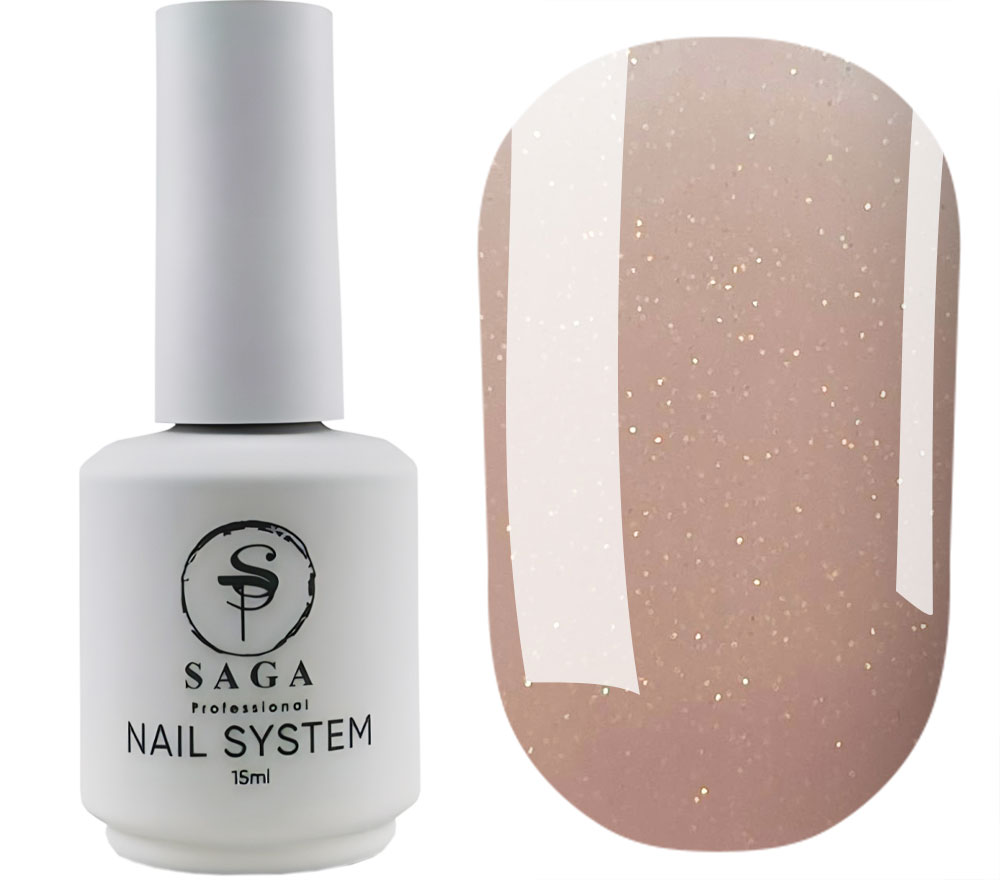 SAGA professional LIQUID GEL 18 (бежевый с микроблеском), 15 мл SAGA professional LIQUID GEL 18 (бежевый с микроблеском), 15 мл