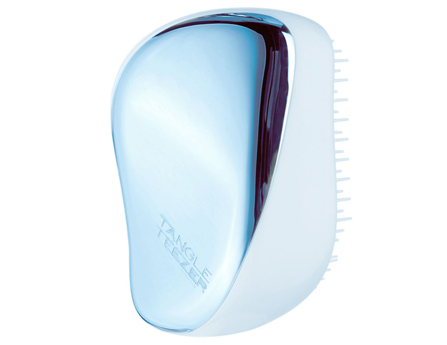 Tangle Teezer Hairbrush Compact Styler Sky Blue Delight Chrome