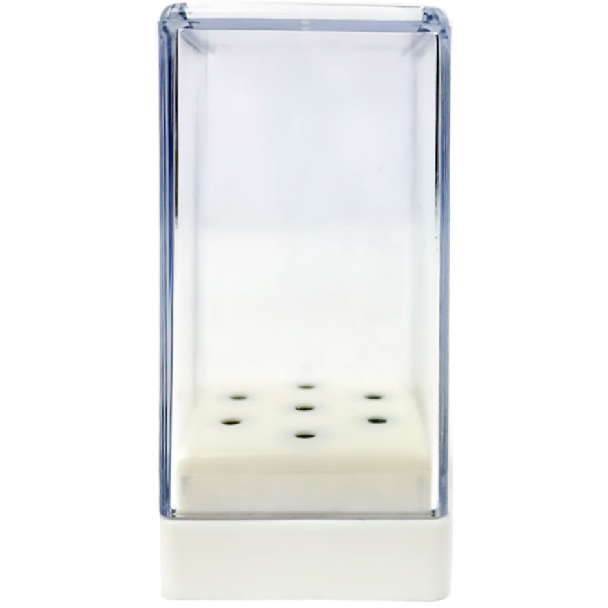 Cutter box with lid for 7 pcs, white