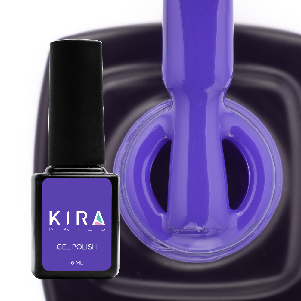 Kira Nails gel varnish No. 156 (bright blue, enamel), 6 ml