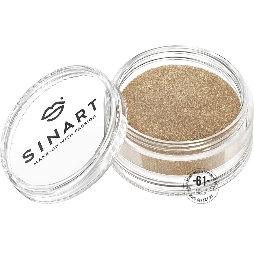 Pigment for eyelids SINART, Amber Gold No. 61 (amber gold), 0.5 g