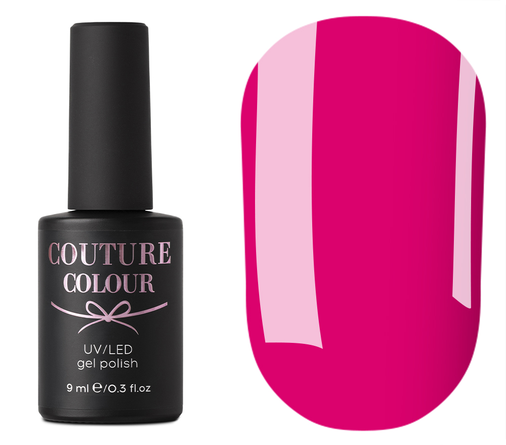 Гель-лак Couture Colour №181 (ярко-розовый, эмаль), 9 мл