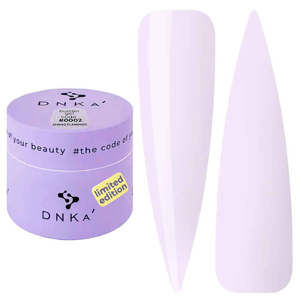 DNKa Гель для ногтей Builder Gel Spring Flamingo #0002, 15 мл