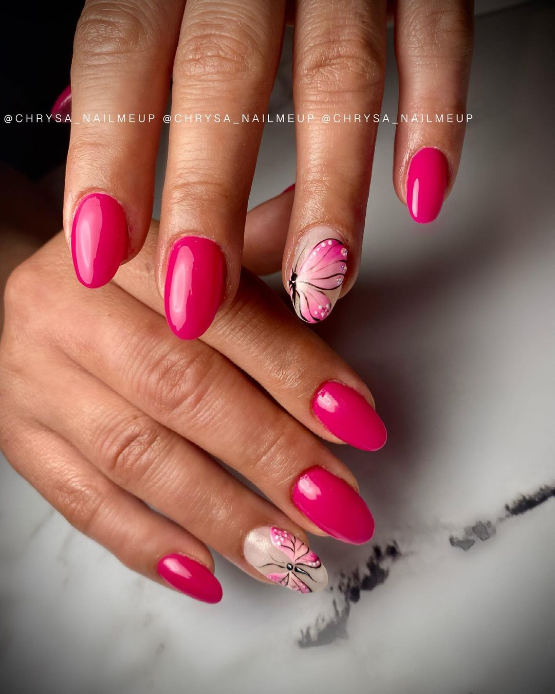 Siller gel varnish No. 028 (pink fuchsia, enamel), 8 ml