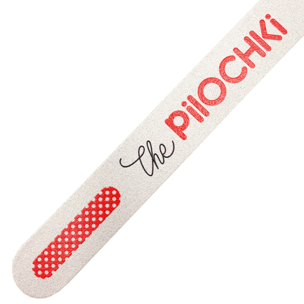 ThePilochki Manicure file Rivna, 180 mm (white) - 100/180 grit