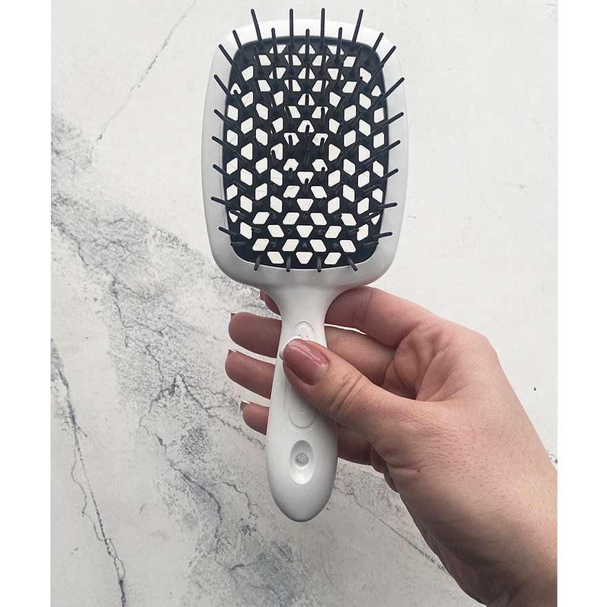 Janeke Superbrush Гребінець для волосся Білий з Чорним