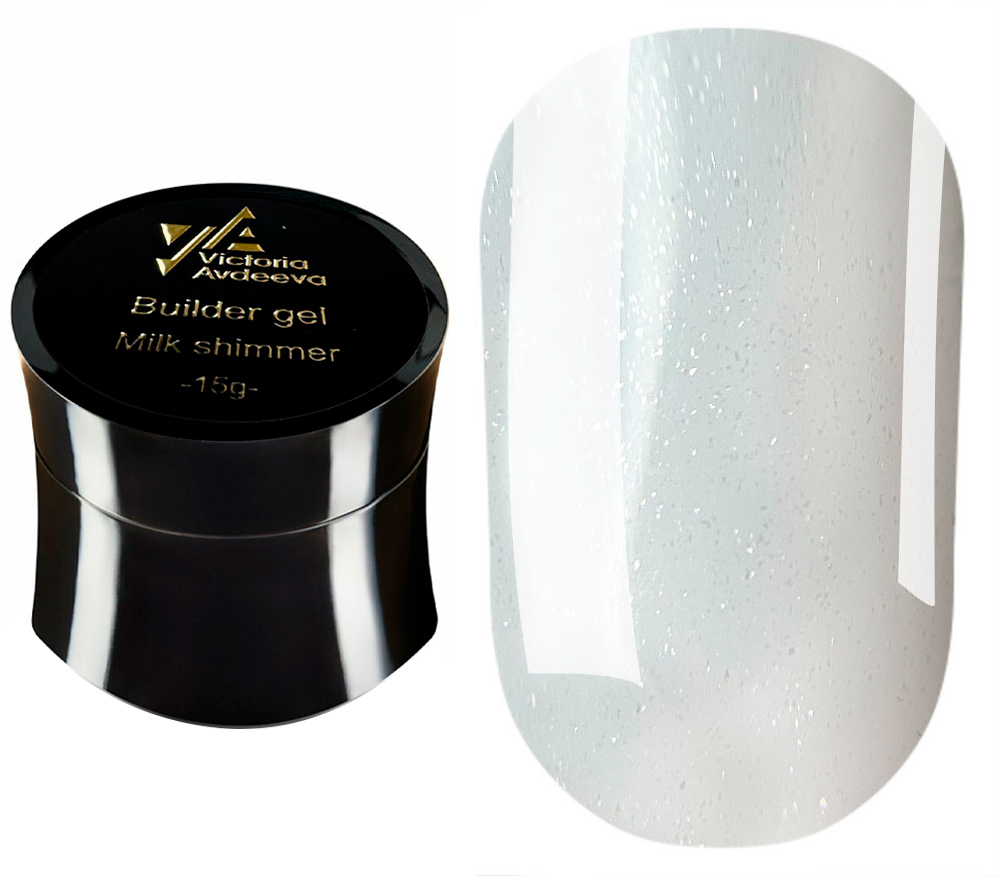 Victoria Avdeeva Nail gel Builder gel Milk Shimer, 15 ml