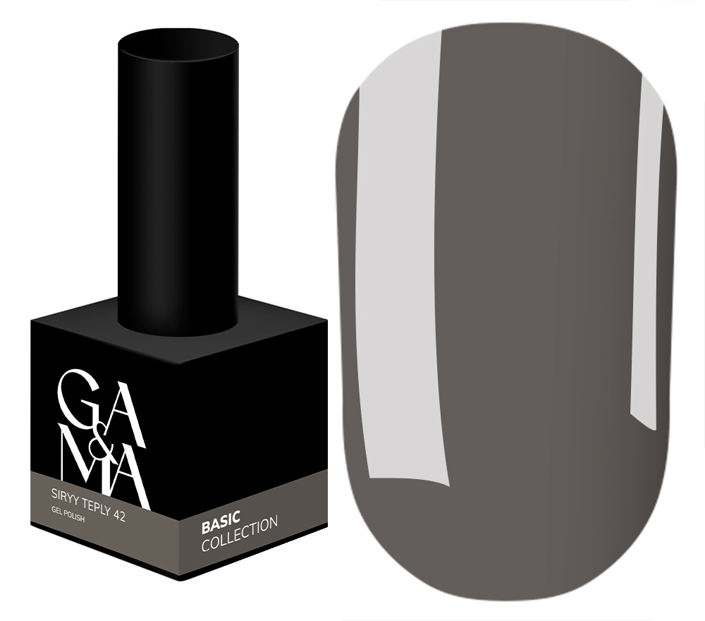 GA&MA Gel polish Basic collection 042 siryy teply, 10 ml