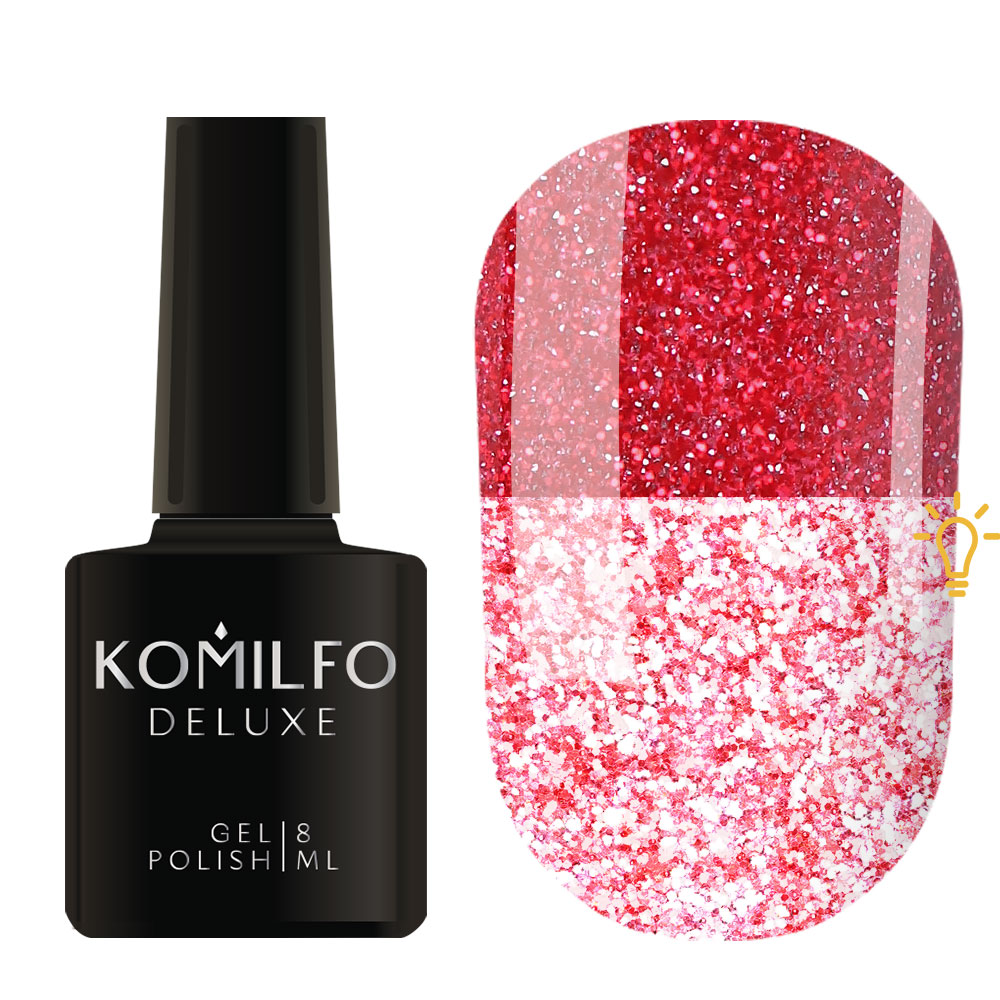 Komilfo Luminous Collection L005 (красный, светоотражающий), 8 мл