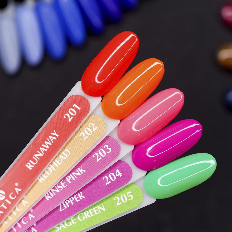 Atica GPM 204 Zipper gel-varnish (fuchsia, neon), 7.5 ml