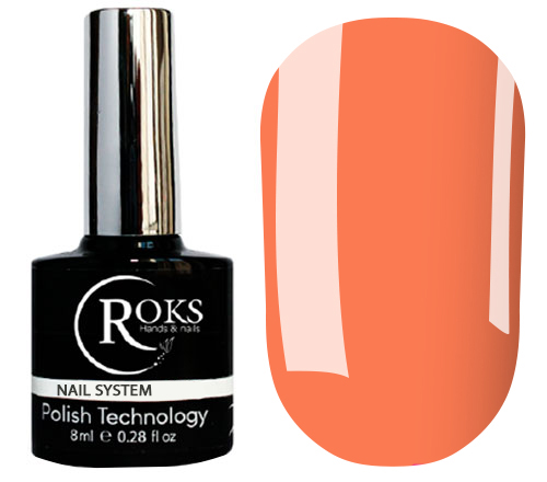 Rubber base French Roks №049 (неоновый мандариновый), 8 мл