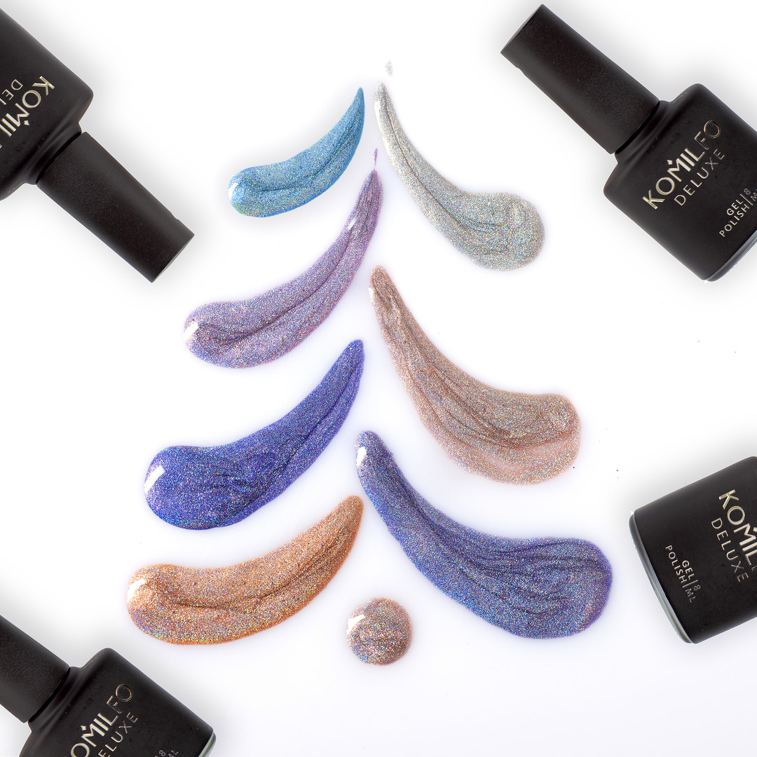 Gel Polish Komilfo Holographic 002 (pink), 8 ml