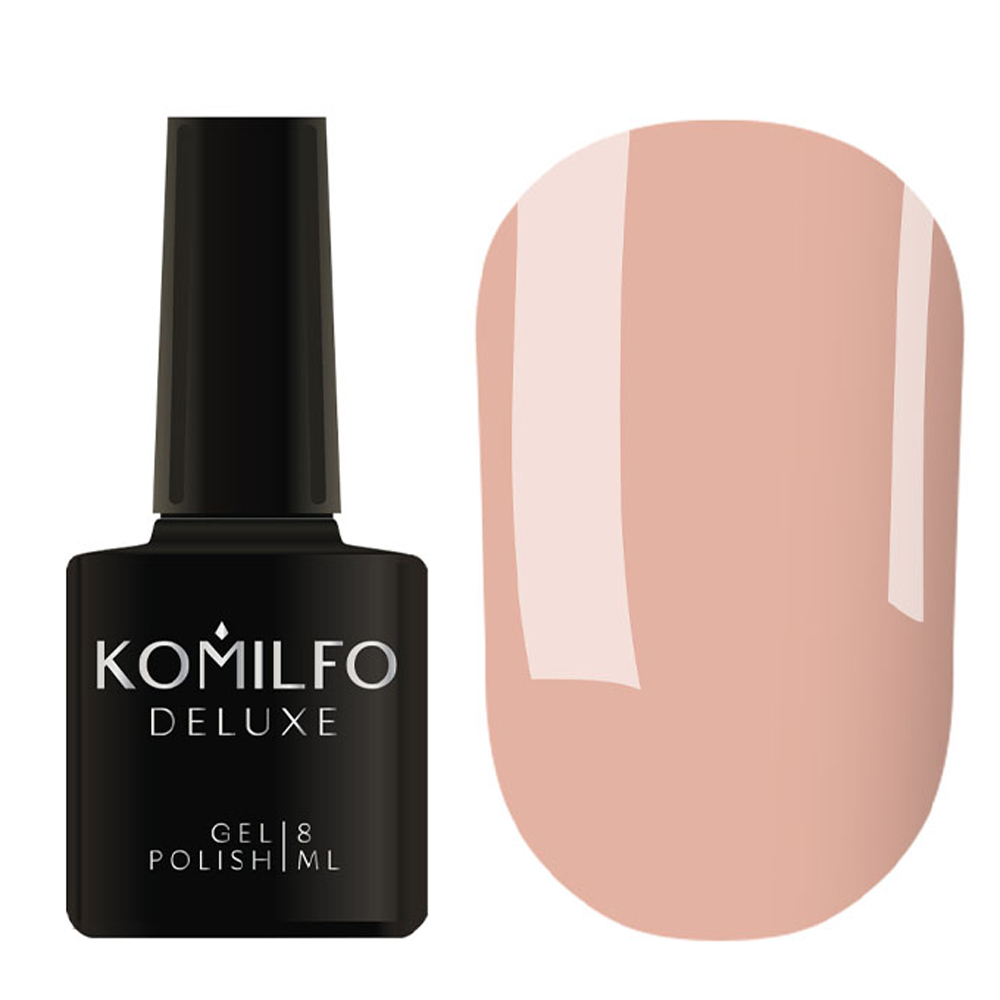 Gel Polish Komilfo Deluxe Series D015 (beige and caramel, enamel), 8 ml.