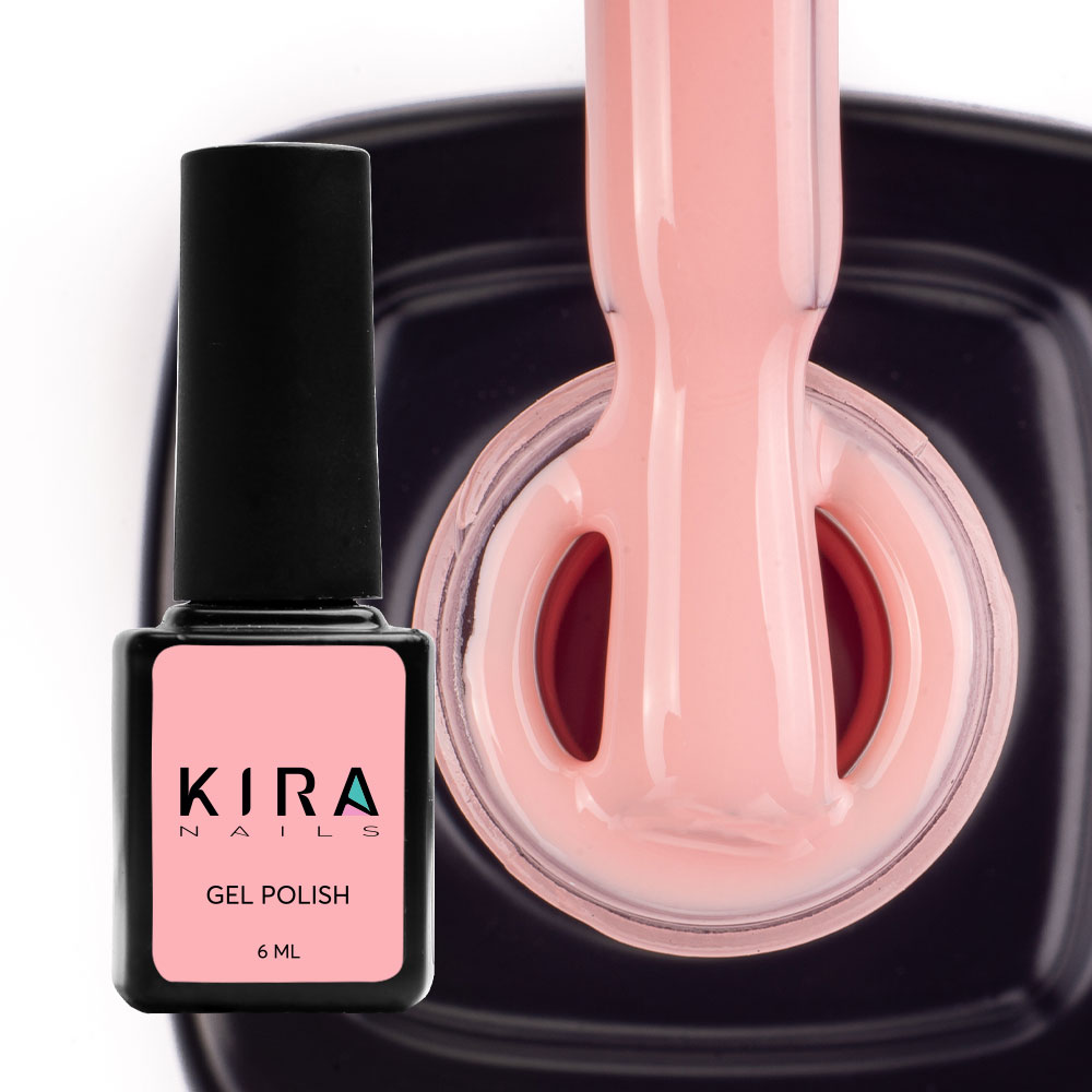 Kira Nails gel varnish No. 013 (light peach-pink, enamel), 6 ml