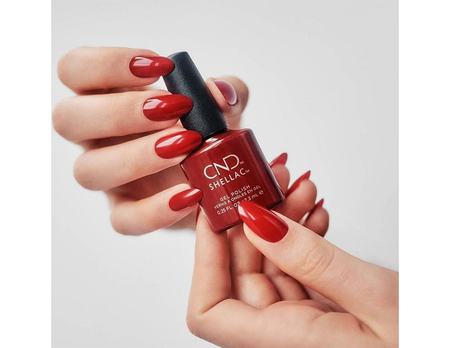 CND Гель-лак для ногтей Shellac Decadence (темно-красный, бордовый, спелая вишня, эмаль), 7,3 мл