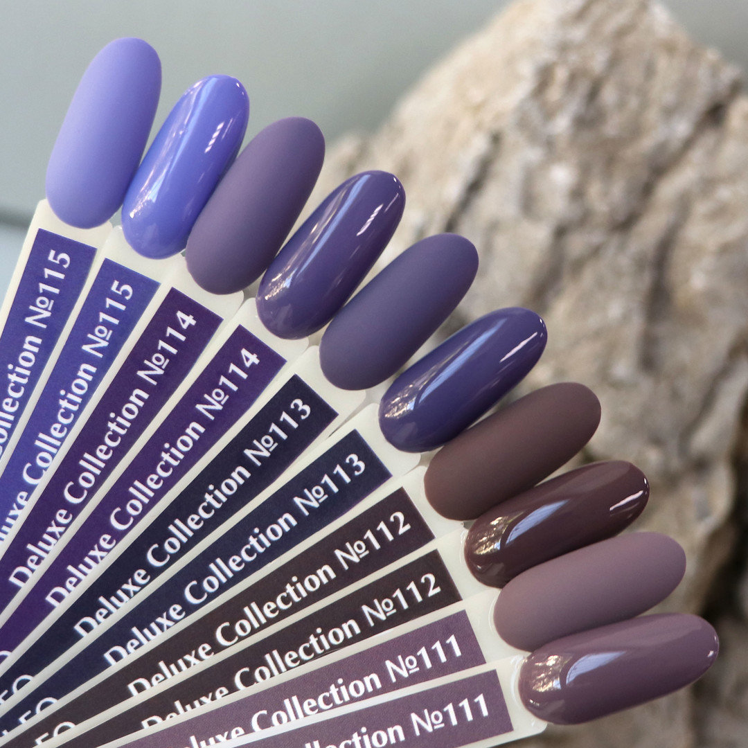 Gel polish Komilfo Deluxe Series D113 (dark, gray-amethyst, enamel), 8 ml.
