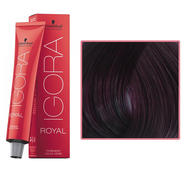Professional hair dye IGORA Royal 6-99 dark blond violet extra, 60 ml