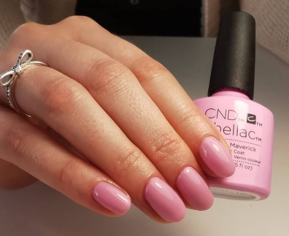 CND Shellac gel varnish, Mauve Maveric (lilac-pink, enamel), 7.3 ml