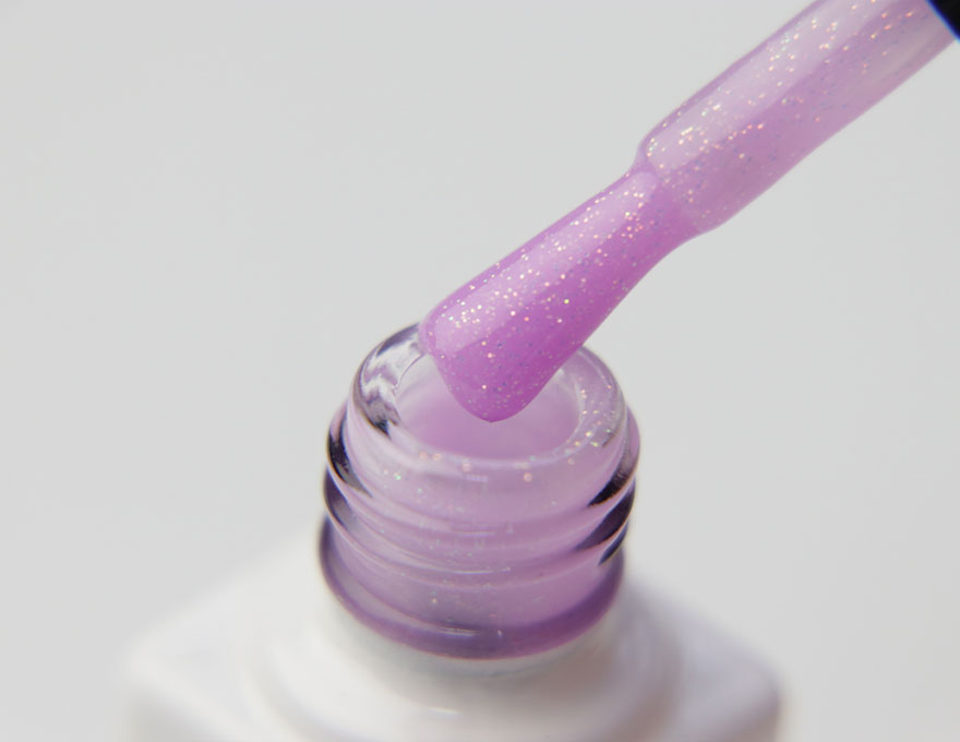 Molekula INSTA gel varnish No. I06 (pink-lilac with sparkles), 6 ml