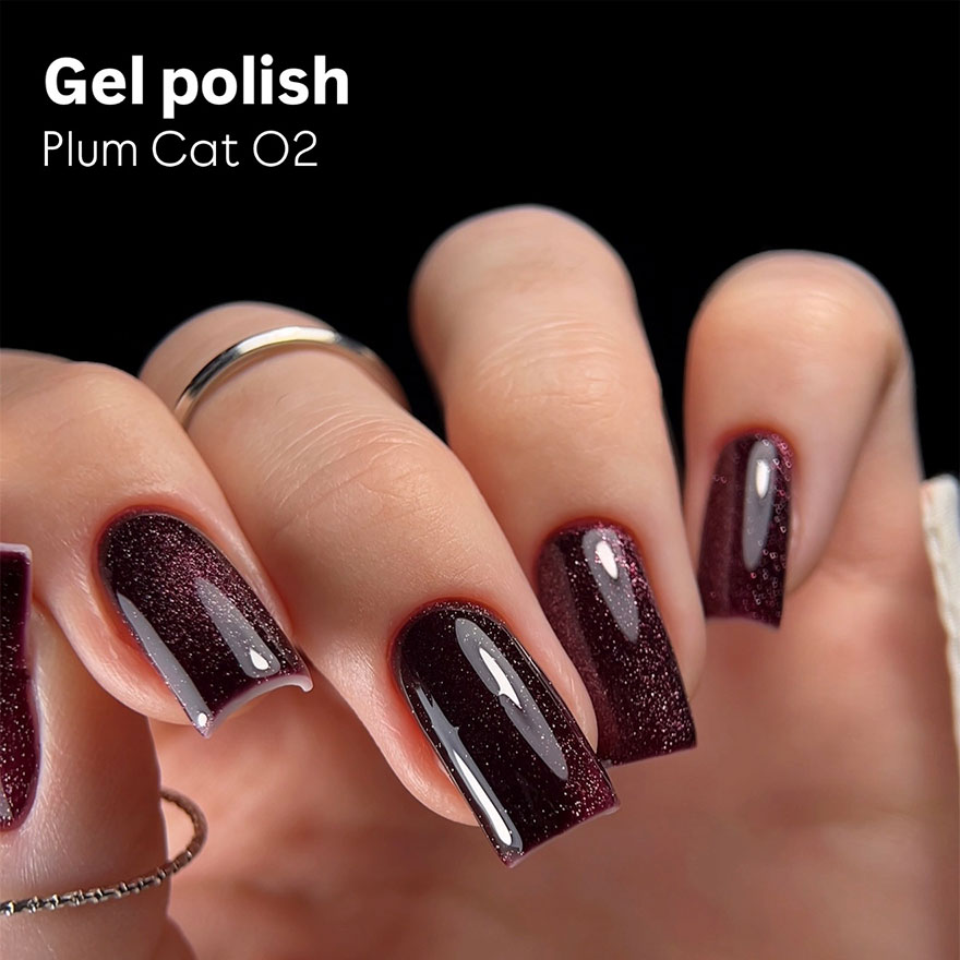 Lukum Гель-лак для ногтей Plum Cat 02, 10 мл