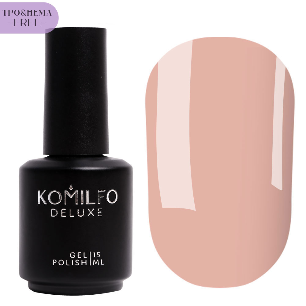 Gel varnish Komilfo DeLuxe Termo C003 (light brown, when heated - bright light green), 8 ml