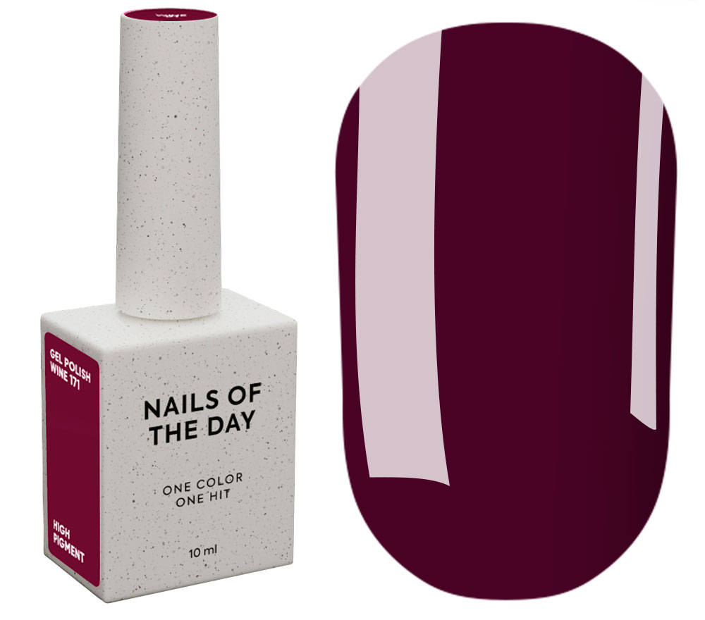 Nails Of The Day Гель-лак для нігтів Wine 171, 10 мл Nails Of The Day Гель-лак для нігтів Wine 171, 10 мл