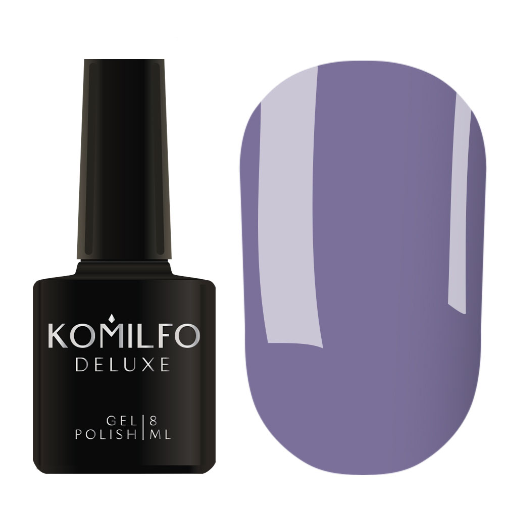 Gel polish Komilfo Deluxe Series D117 (muted, light blue, enamel), 8 ml.