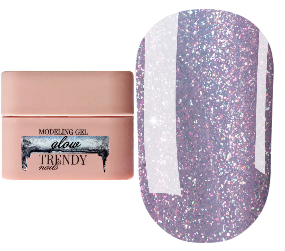 Trendy Nails Гель для ногтей Modeling Gel GLOW, 30 мл