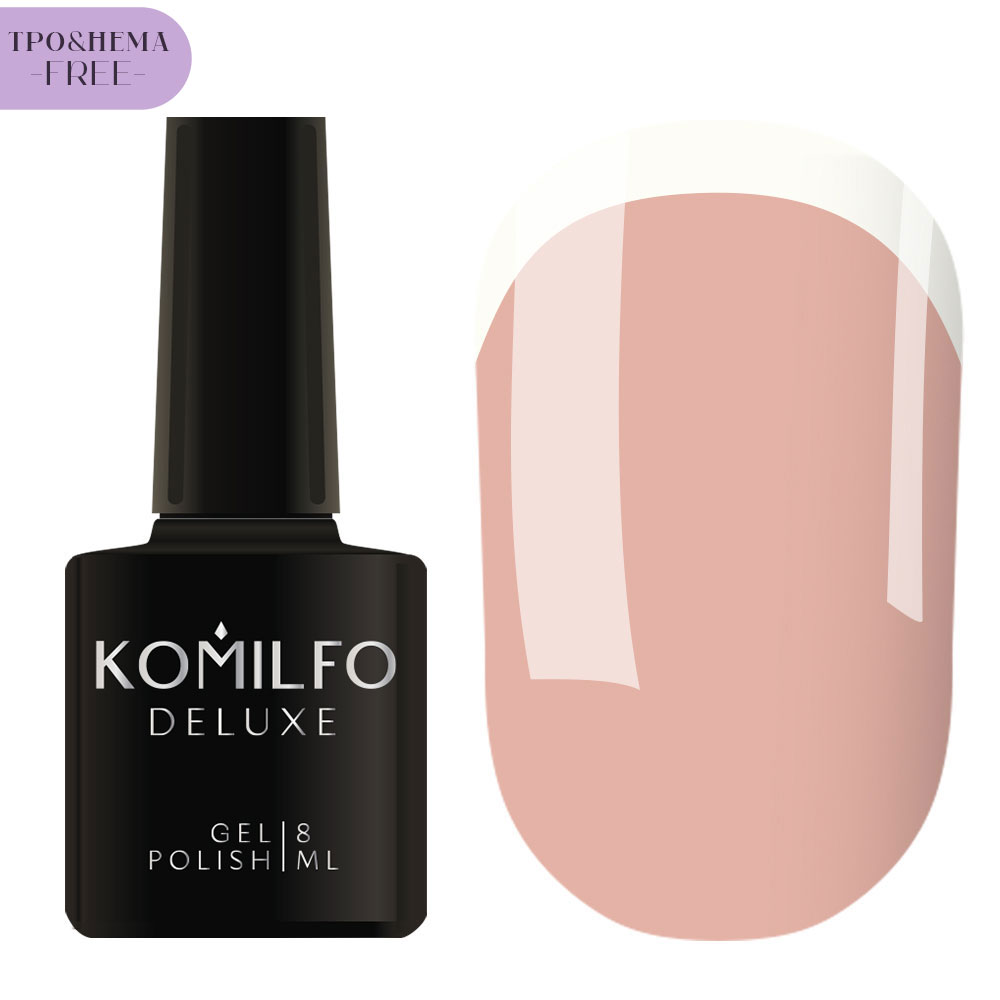 Gel varnish Komilfo DeLuxe Termo C003 (light brown, when heated - bright light green), 8 ml