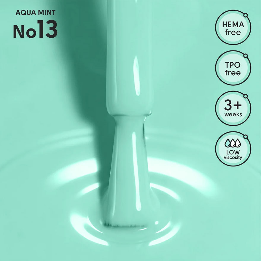 Shelly Гель-лак Aqua Mint 13, 12 мл