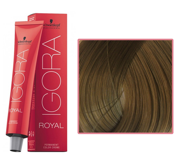 Professional hair dye IGORA Royal 8-0 light blond natural, 60 ml