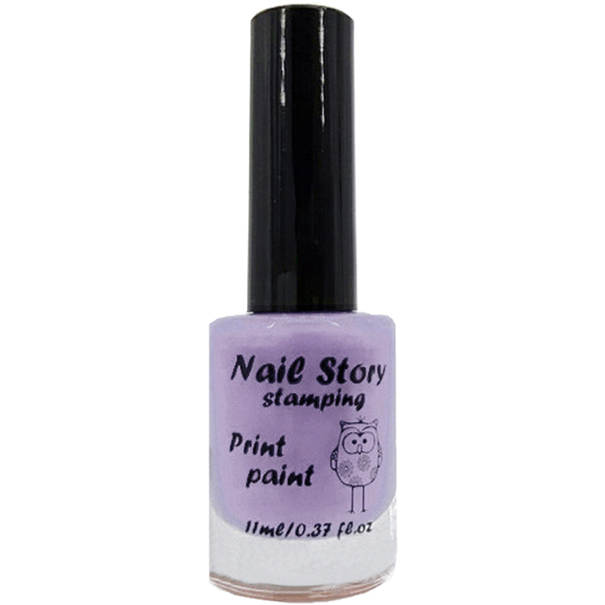 Nail Story stamping varnish No. 21 (pale lilac), 11 ml