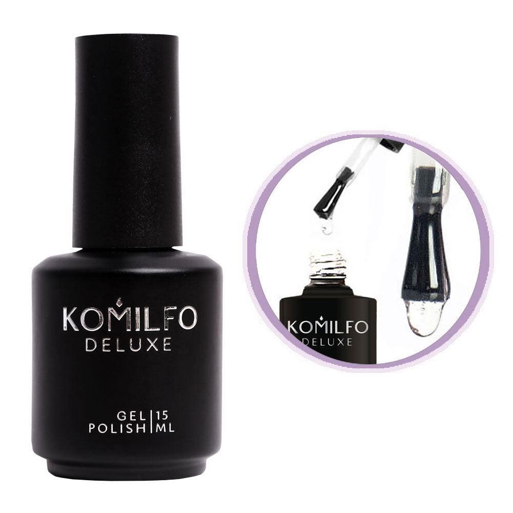 Komilfo Rubber Base Coat - каучукова база для гель-лаку, 15 мл (без пензлика)