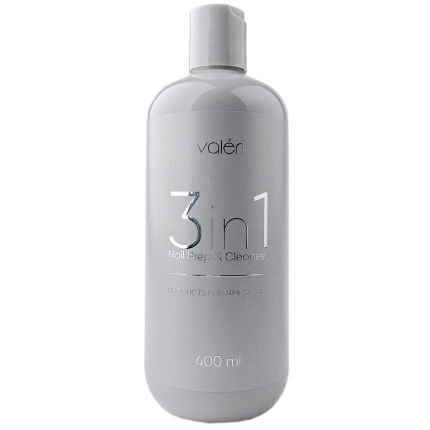 Valeri Засіб для знежирення та зняття липкого шару 3в1 Nail Prep & Cleanser, 400 мл Valeri Засіб для знежирення та зняття липкого шару 3в1 Nail Prep & Cleanser, 400 мл