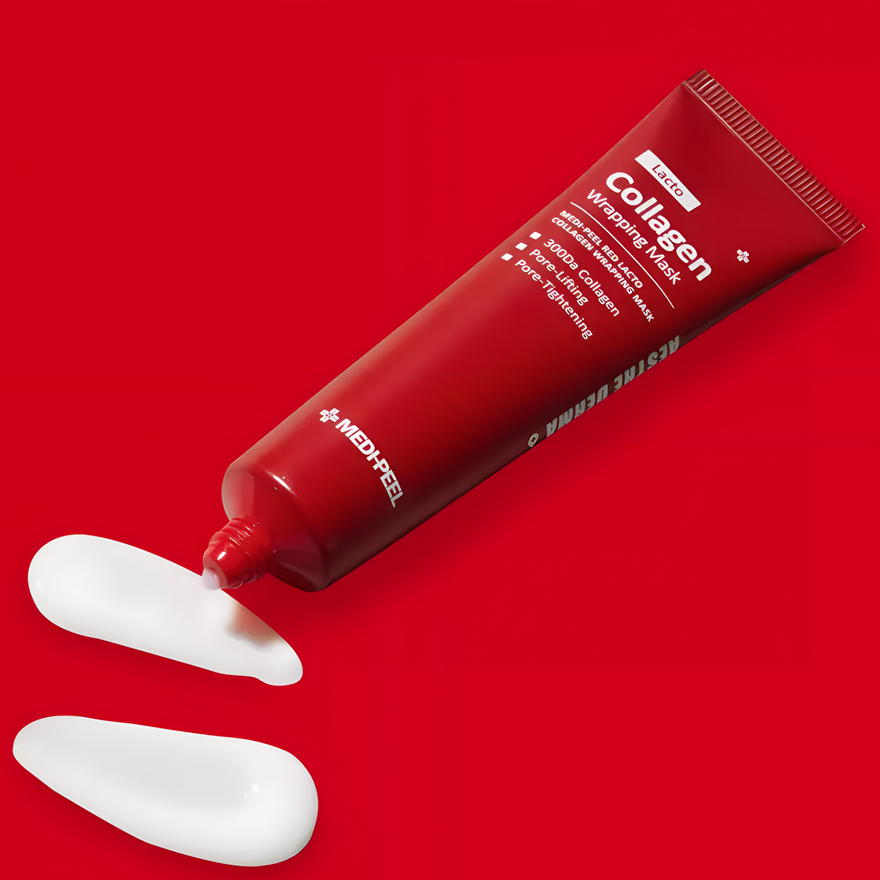 MEDI-PEEL Red Lacto Collagen Wrapping Mask Pore Tightening Mask, 70 ml