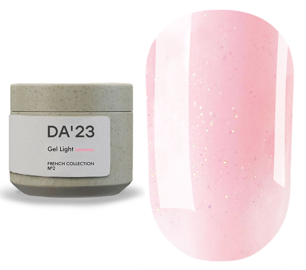 DA_23 Гель для нігтів Gel Light French collection №2, 15 мл